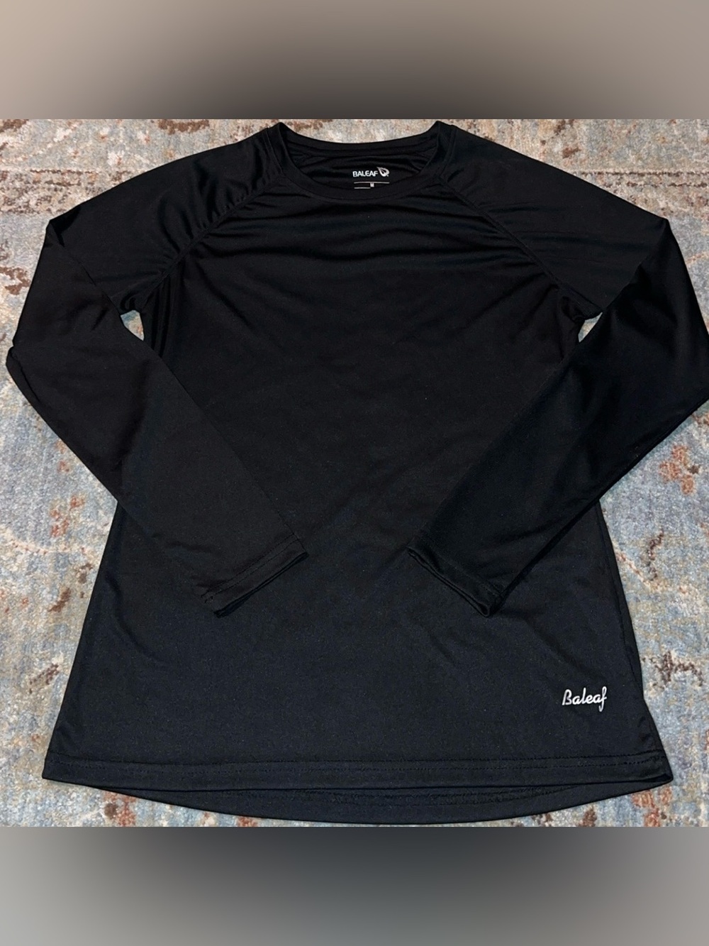 Baleaf Black Long Sleeve Performance Tee